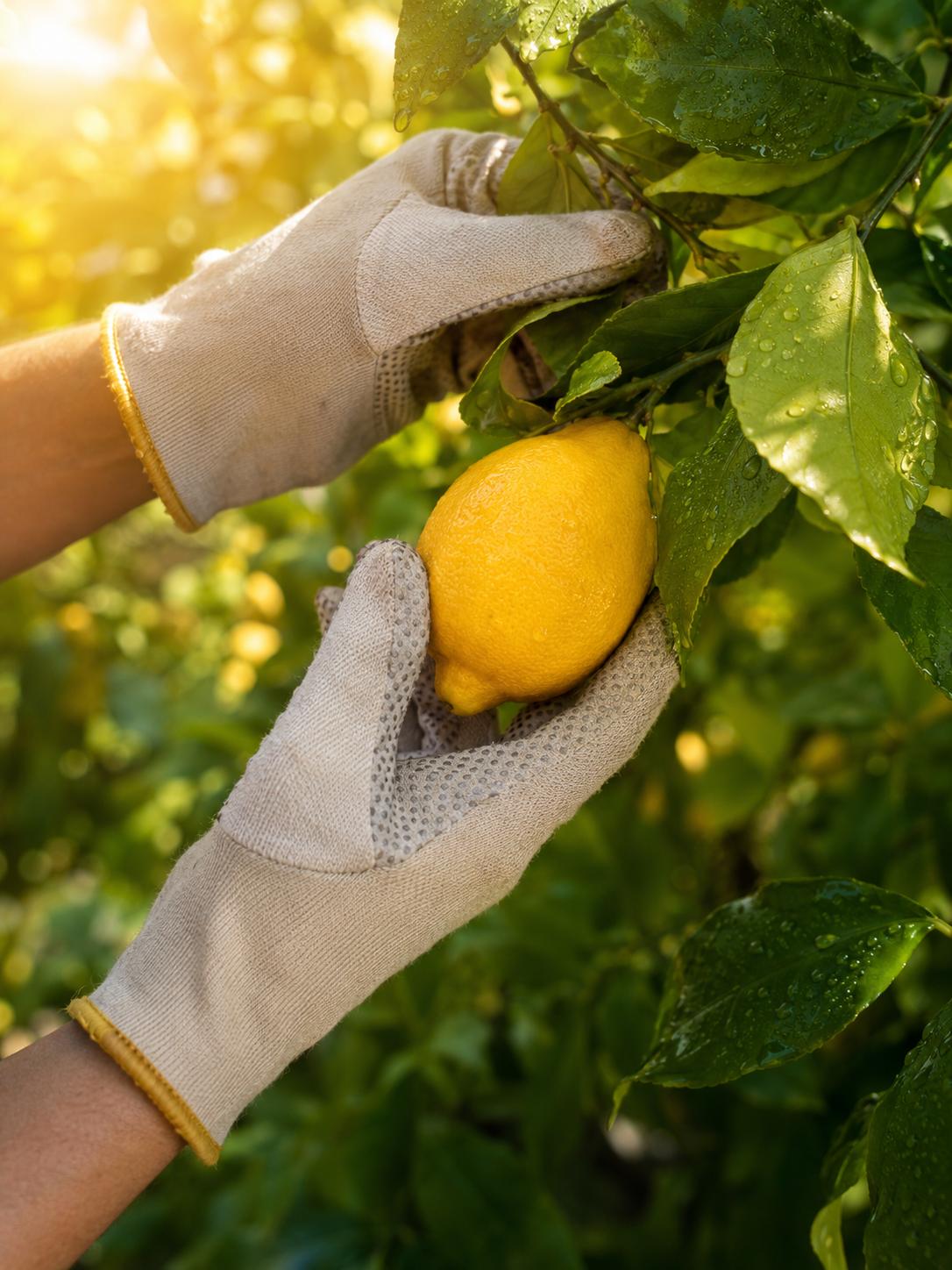 Hand-harvesting at the estate
